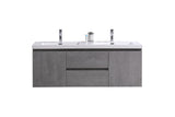 Moravia 60" Wall Mounted Modern Vanity With Double White Acrylic Sink - MEBO Building Materials