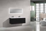 Moravia 60" Wall Mounted Modern Vanity With Double White Acrylic Sink - MEBO Building Materials