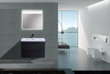 Moravia 30" Wall Mounted Modern Vanity With Single White Acrylic Sink - MEBO Building Materials
