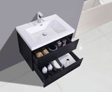 Moravia 30" Wall Mounted Modern Vanity With Single White Acrylic Sink - MEBO Building Materials