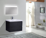 Moravia 30" Wall Mounted Modern Vanity With Single White Acrylic Sink - MEBO Building Materials