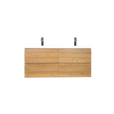 Moravia 48" Wall Mounted Modern Vanity With Double White Acrylic Sink - MEBO Building Materials