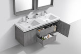 Moravia 60" Wall Mounted Modern Vanity With Double White Acrylic Sink - MEBO Building Materials