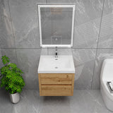 Loul 24" Floating Bathroom Vanity with Reinforced Acrylic Sink - MEBO Building Materials