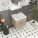 Loul 24" Floating Bathroom Vanity with Reinforced Acrylic Sink - MEBO Building Materials