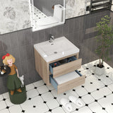 Loul 24" Floating Bathroom Vanity with Reinforced Acrylic Sink - MEBO Building Materials