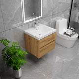 Loul 24" Floating Bathroom Vanity with Reinforced Acrylic Sink - MEBO Building Materials