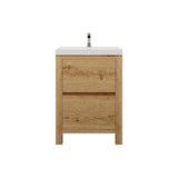 Loul 24" Freestanding Bathroom Vanity with Reinforced Acrylic Sink - MEBO Building Materials