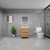 Loul 24" Freestanding Bathroom Vanity with Reinforced Acrylic Sink - MEBO Building Materials