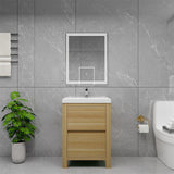 Loul 24" Freestanding Bathroom Vanity with Reinforced Acrylic Sink - MEBO Building Materials