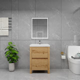 Loul 24" Freestanding Bathroom Vanity with Reinforced Acrylic Sink - MEBO Building Materials