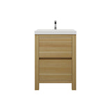 Loul 24" Freestanding Bathroom Vanity with Reinforced Acrylic Sink - MEBO Building Materials