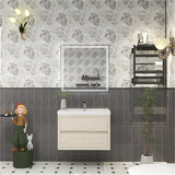 Loul 30" Floating Bathroom Vanity with Reinforced Acrylic Sink - MEBO Building Materials