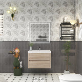 Loul 30" Floating Bathroom Vanity with Reinforced Acrylic Sink - MEBO Building Materials