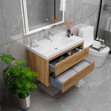 Loul 36" Floating Bathroom Vanity with Reinforced Acrylic Sink - MEBO Building Materials