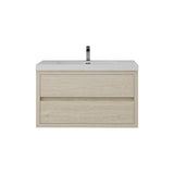Loul 36" Floating Bathroom Vanity with Reinforced Acrylic Sink - MEBO Building Materials