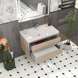 Loul 36" Floating Bathroom Vanity with Reinforced Acrylic Sink - MEBO Building Materials