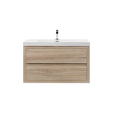 Loul 36" Floating Bathroom Vanity with Reinforced Acrylic Sink - MEBO Building Materials
