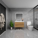 Loul 36" Floating Bathroom Vanity with Reinforced Acrylic Sink - MEBO Building Materials