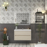 Loul 36" Floating Bathroom Vanity with Reinforced Acrylic Sink - MEBO Building Materials