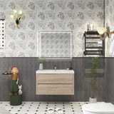 Loul 36" Floating Bathroom Vanity with Reinforced Acrylic Sink - MEBO Building Materials