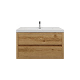 Loul 36" Floating Bathroom Vanity with Reinforced Acrylic Sink - MEBO Building Materials