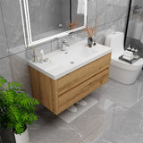 Loul 42" Floating Bathroom Vanity with Reinforced Acrylic Sink - MEBO Building Materials