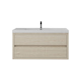 Loul 42" Floating Bathroom Vanity with Reinforced Acrylic Sink - MEBO Building Materials