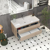 Loul 42" Floating Bathroom Vanity with Reinforced Acrylic Sink - MEBO Building Materials