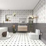 Loul 42" Floating Bathroom Vanity with Reinforced Acrylic Sink - MEBO Building Materials