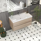 Loul 42" Floating Bathroom Vanity with Reinforced Acrylic Sink - MEBO Building Materials