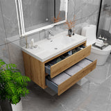 Loul 42" Floating Bathroom Vanity with Reinforced Acrylic Sink - MEBO Building Materials