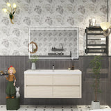 Loul 48" Floating Bathroom Vanity with Reinforced Acrylic Sink - MEBO Building Materials