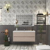 Loul 48" Floating Bathroom Vanity with Reinforced Acrylic Sink - MEBO Building Materials