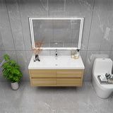 Loul 48" Floating Bathroom Vanity with Reinforced Acrylic Sink - MEBO Building Materials