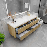 Loul 60" Single Floating Bathroom Vanity with Reinforced Acrylic Sink - MEBO Building Materials