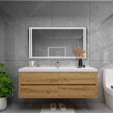 Loul 60" Single Floating Bathroom Vanity with Reinforced Acrylic Sink - MEBO Building Materials