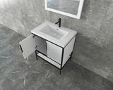 MATTHEW 30" Glossy White Freestanding Vanity with Reinforced Acrylic Sink - MEBO Building Materials