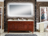 Floral 55''*30" Polished Edge Back-lit LED Mirror - MEBO Building Materials