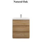 Moravia 30" Free Standing Modern Vanity With 3 Drawers and White Acrylic Sink - MEBO Building Materials