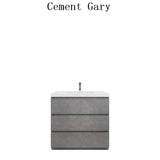 Moravia 36" Free Standing Modern Vanity With 3 Drawers and White Acrylic Sink - MEBO Building Materials