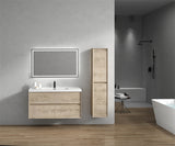 Seavv 48" Light Oak Wall Mounted Vanity With Single Reinforced Acrylic Sink - MEBO Building Materials