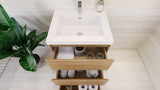 Moravia 24" Free Standing Modern Vanity With 3 Drawers and White Acrylic Sink - MEBO Building Materials