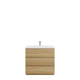 Moravia 36" Free Standing Modern Vanity With 3 Drawers and White Acrylic Sink - MEBO Building Materials