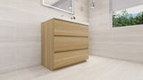 Moravia 36" Free Standing Modern Vanity With 3 Drawers and White Acrylic Sink - MEBO Building Materials
