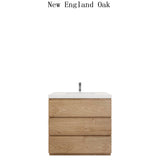 Moravia 36" Free Standing Modern Vanity With 3 Drawers and White Acrylic Sink - MEBO Building Materials