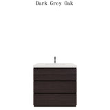 Moravia 36" Free Standing Modern Vanity With 3 Drawers and White Acrylic Sink - MEBO Building Materials