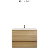 Moravia 48" Free Standing Modern Vanity With 3 Drawers and White Acrylic Sink - MEBO Building Materials