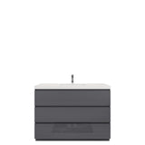 Moravia 48" Free Standing Modern Vanity With 3 Drawers and White Acrylic Sink - MEBO Building Materials