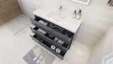 Moravia 48" Free Standing Modern Vanity With 3 Drawers and White Acrylic Sink - MEBO Building Materials